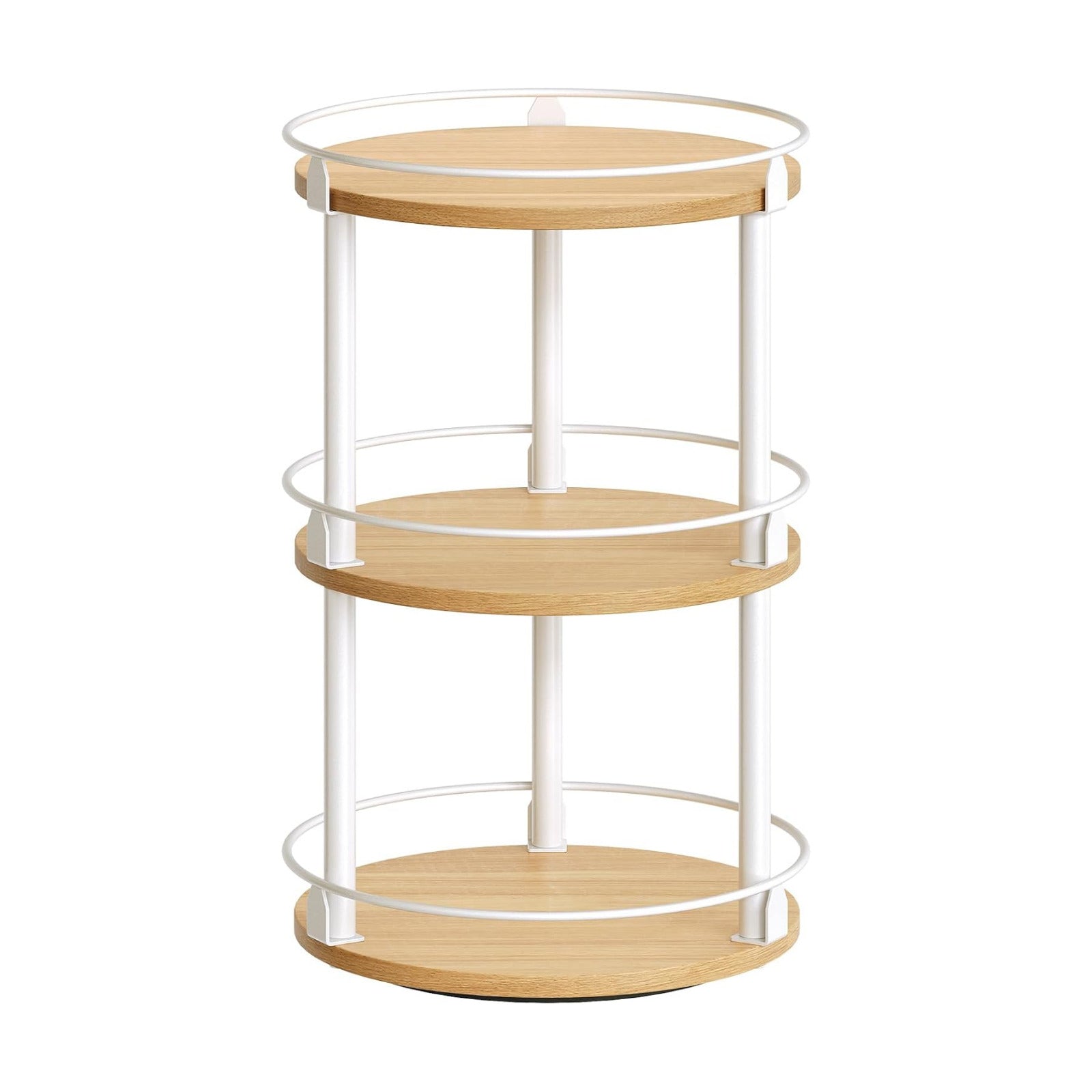 3-Tier Lazy Susan Organizer, Rotating Spice Rack, Spinning Organizer, Industrial Turntable Spice Rack Organizer for