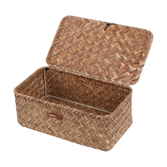 FEIALNDUO Wicker Shelf Baskets / Small / Coffee