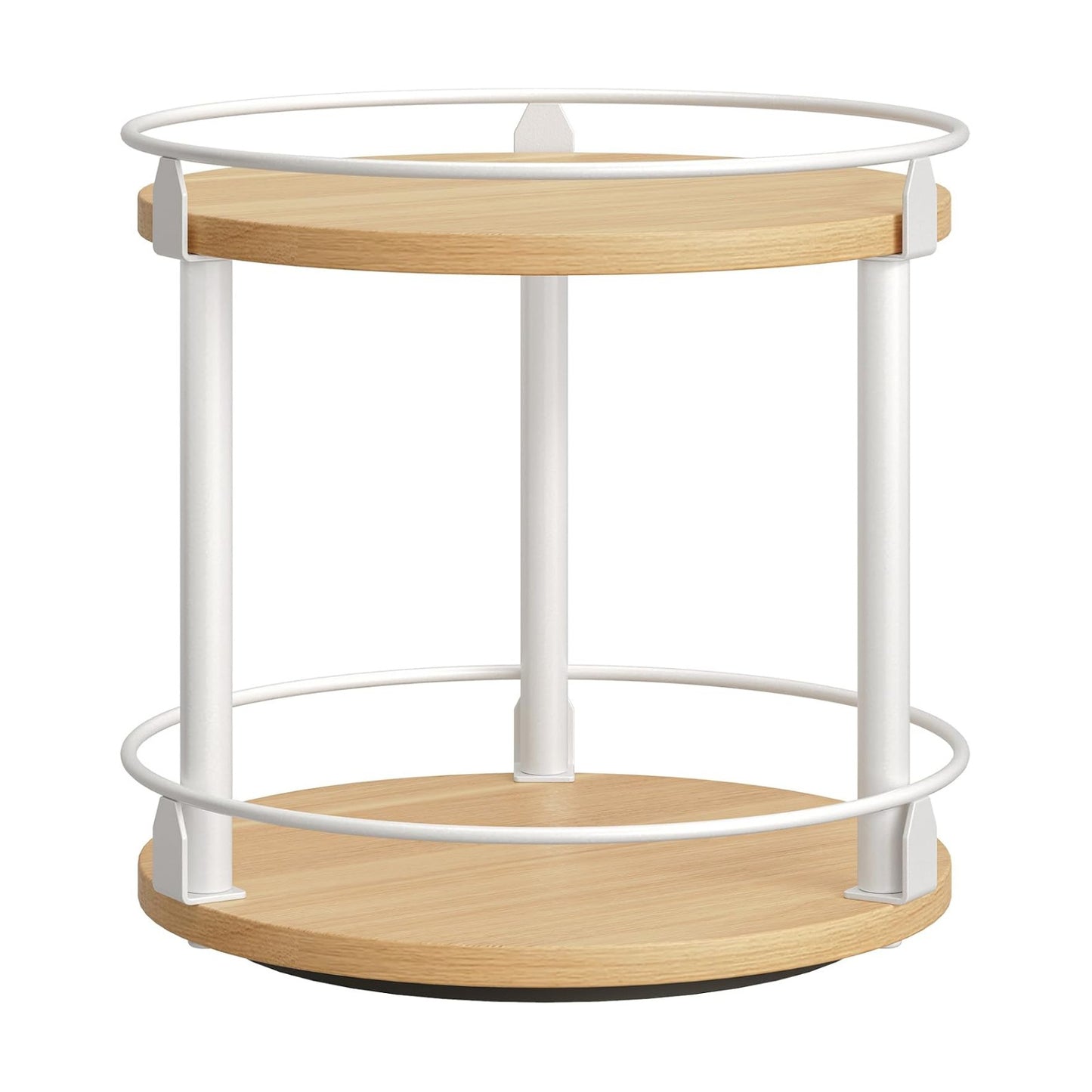 Lazy Susan Organizer, Rotating Spice Rack, 2 Tier Spice Turntable Organizer, Industrial Turntable Spice Holder, for