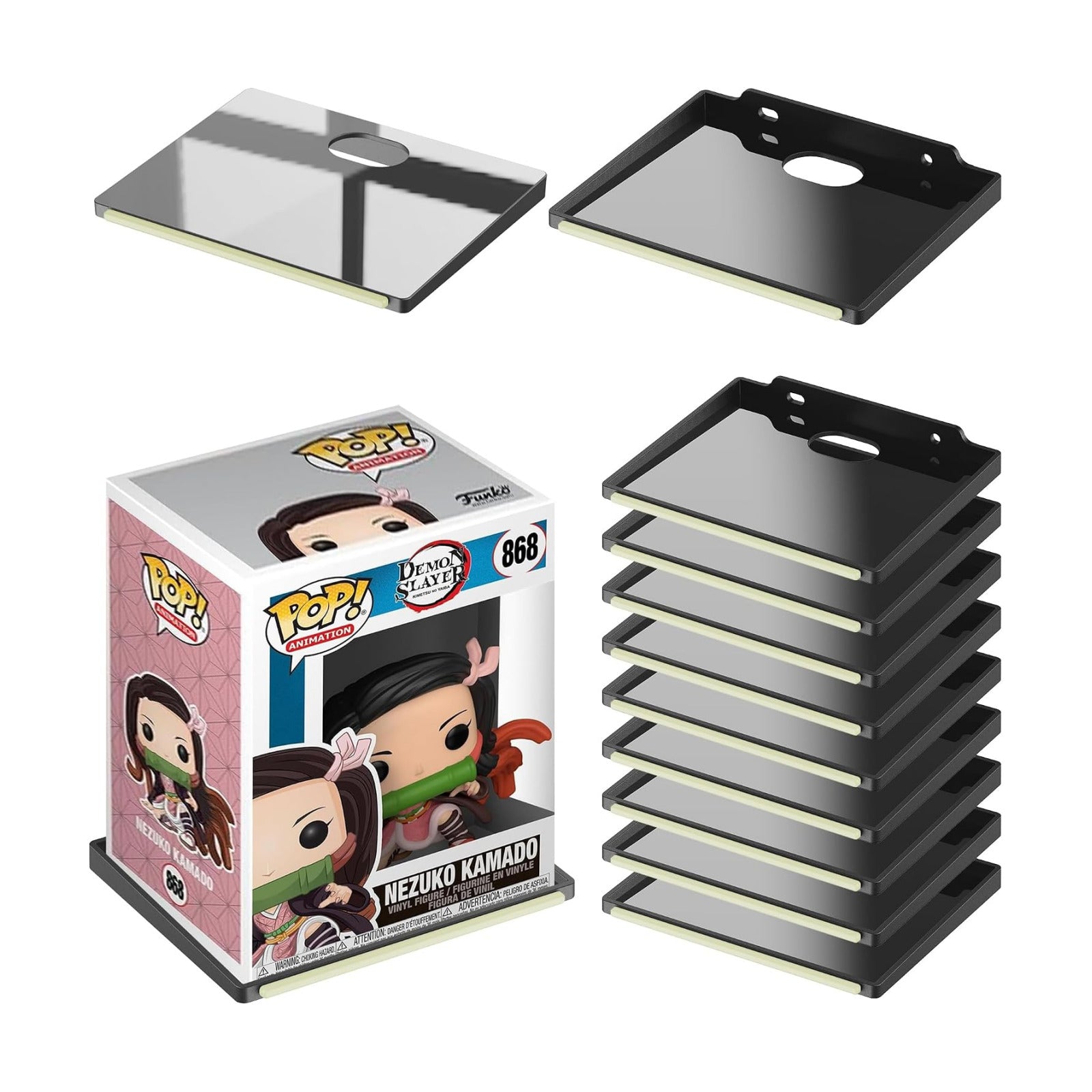 12-Pack Wall Shelves for Funko Pop Figures, Boxed or Unboxed, 5X4 Inches | Wall Mount Storage Organizer for Room Decor