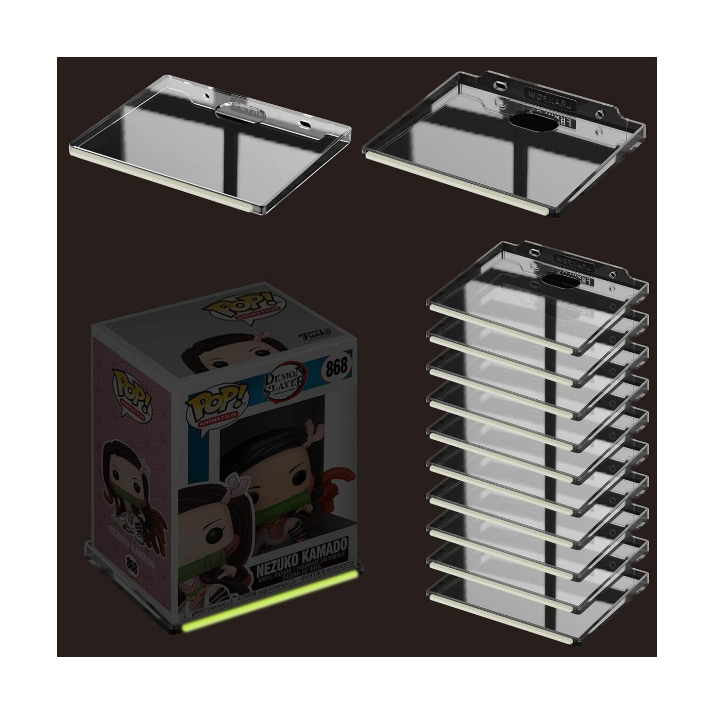 12-Pack Wall Shelves for Funko Pop Figures, Boxed or Unboxed, 5X4 Inches | Wall Mount Storage Organizer for Room Decor