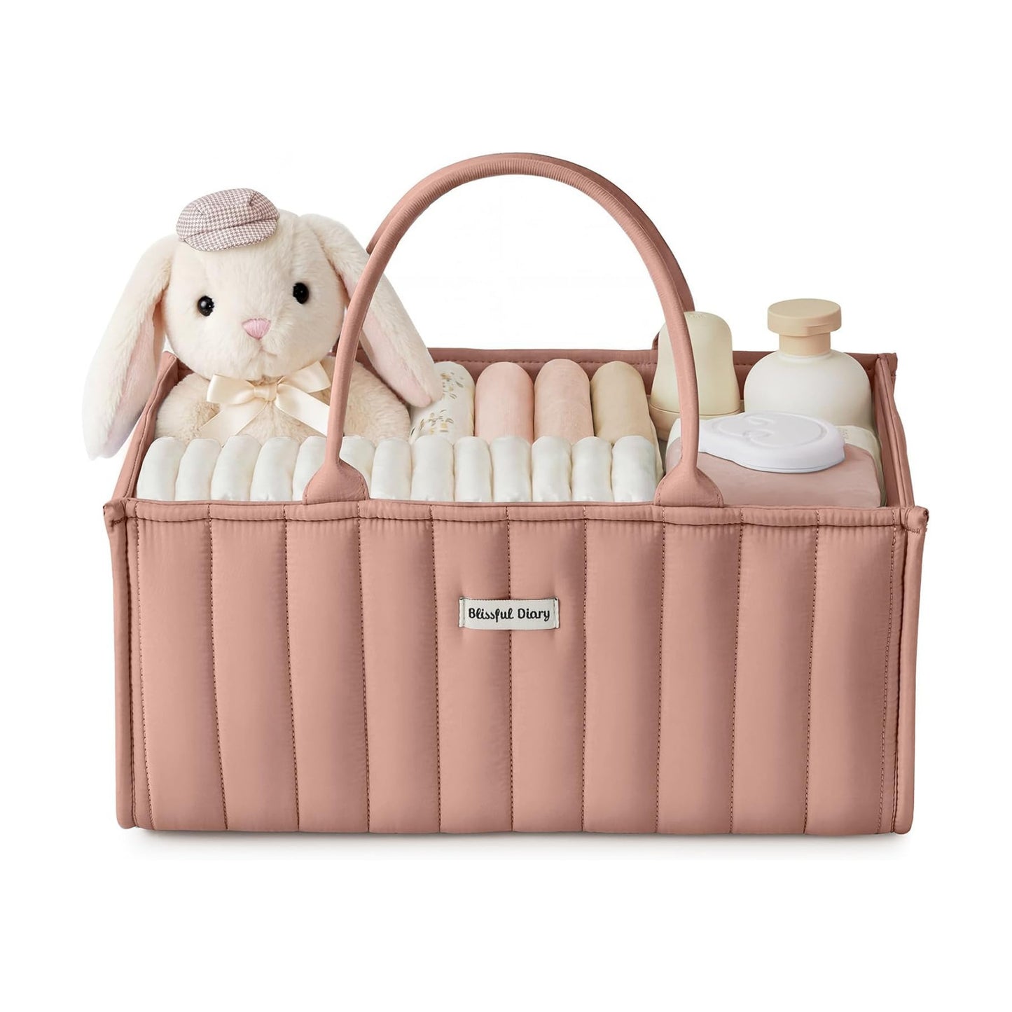 Baby Diaper Caddy Organizer / Blush Pink