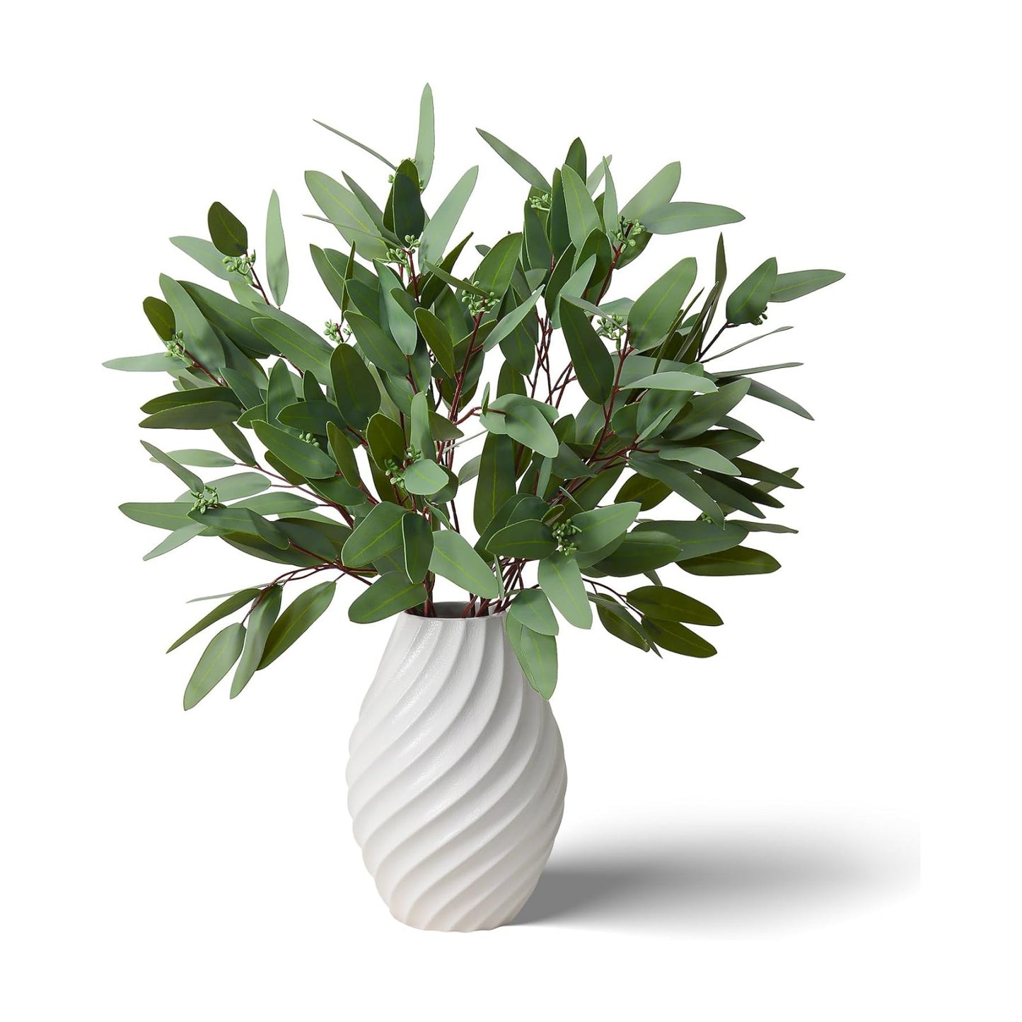 Real Touch Faux Greenery for Vase Decor / Green