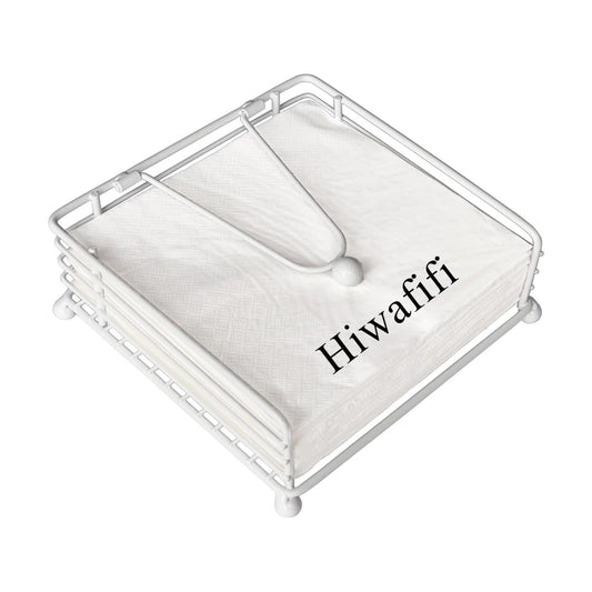 Napkin Holder / Square Cocktail Paper Holder of Elegant / White