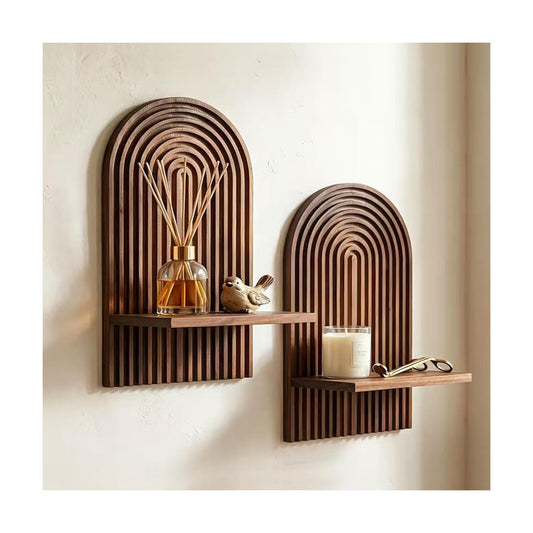 Boho Shelves Bohemian Decorative / Vintage / 15 x 8.6 / Set of 2