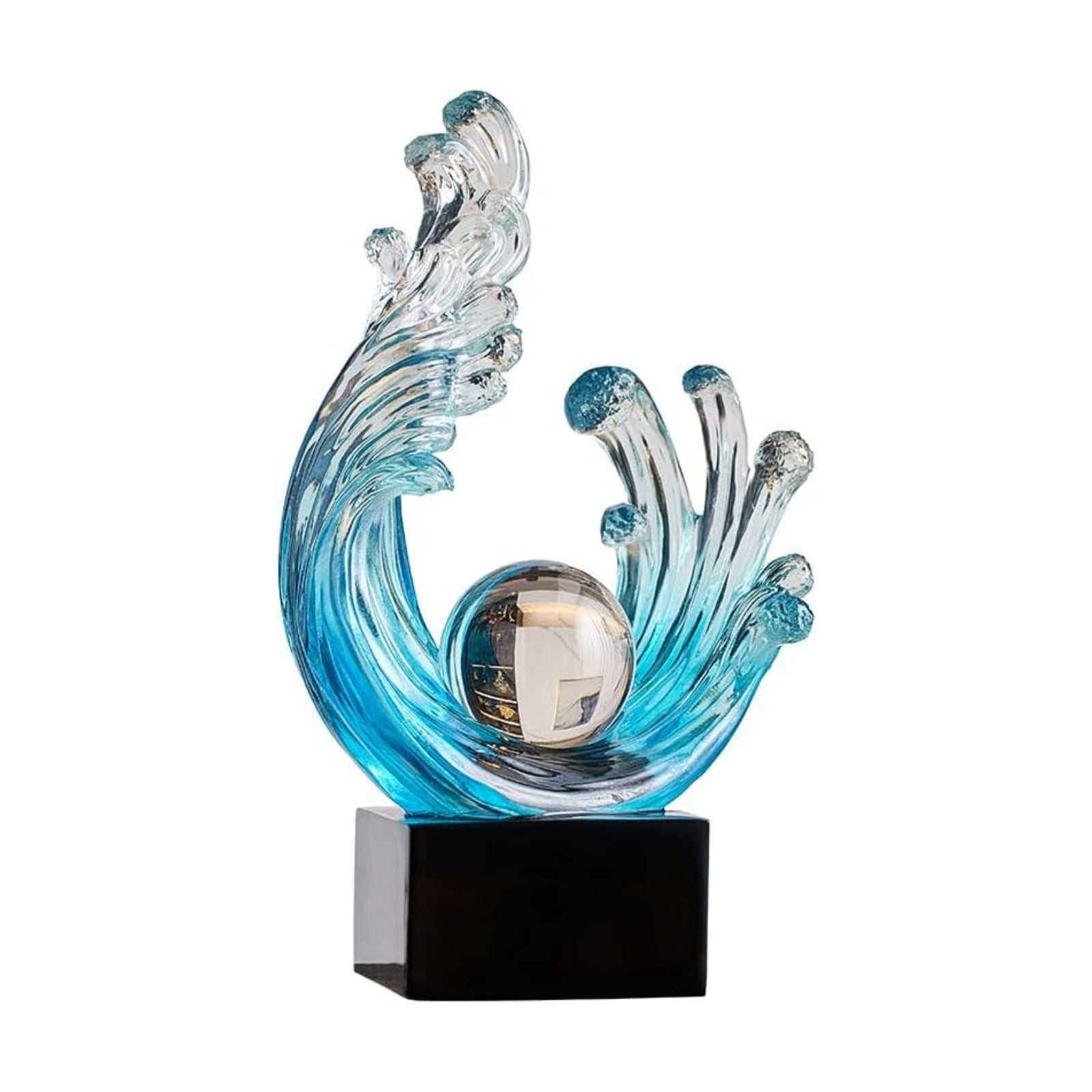 Modern Abstract Decorative Style Statue / A / Light-blue