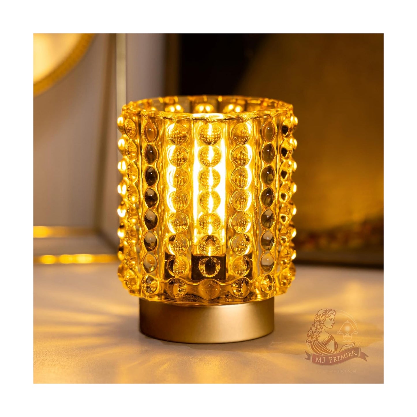 Battery Operated Lamp / Yellow