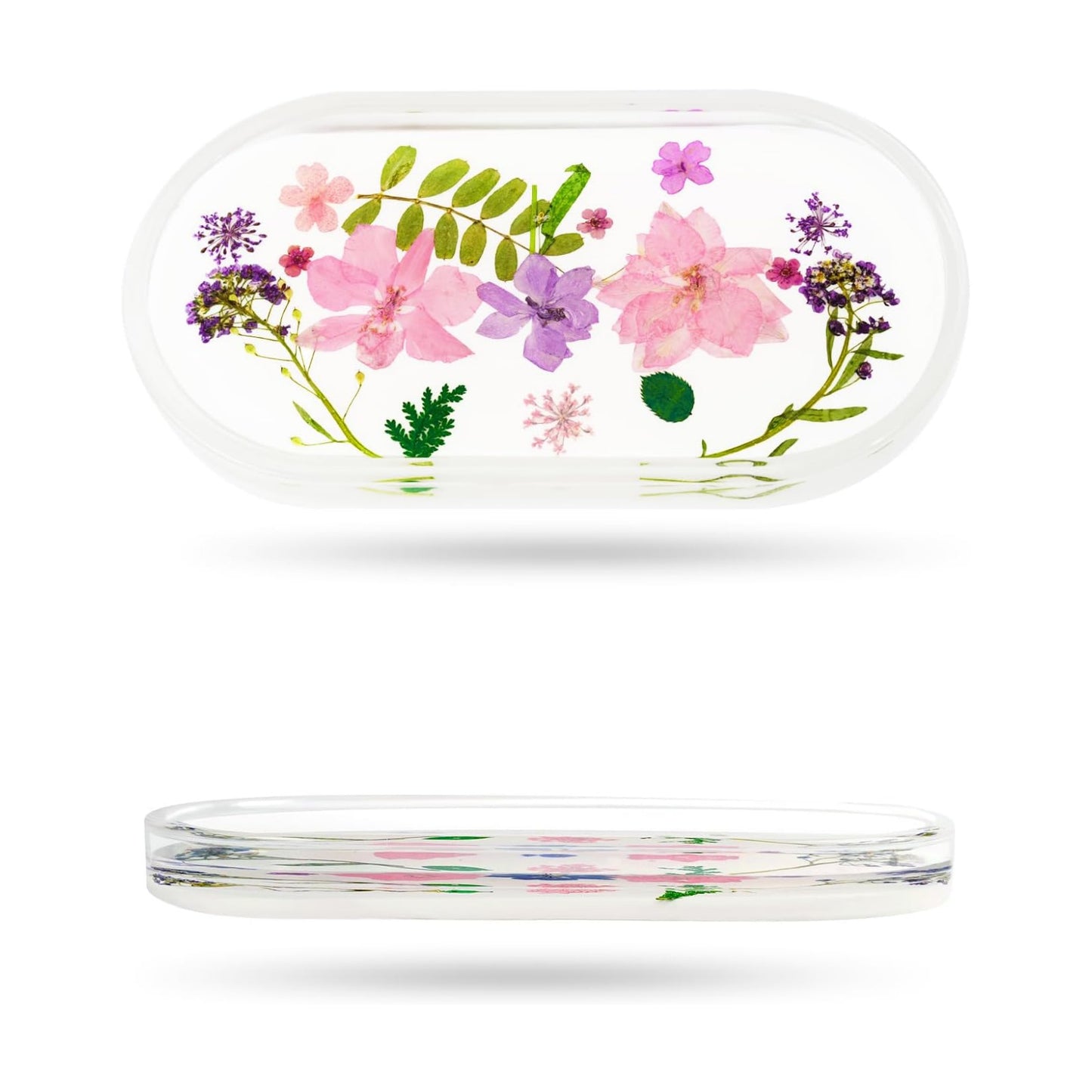 Jewelry Ring Trinket Dish ：Gift for Bride Wedding Engagement Mother Best Friend / White