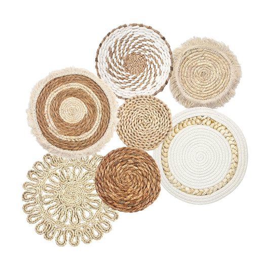 Boho Wall Baskets / Set of 7