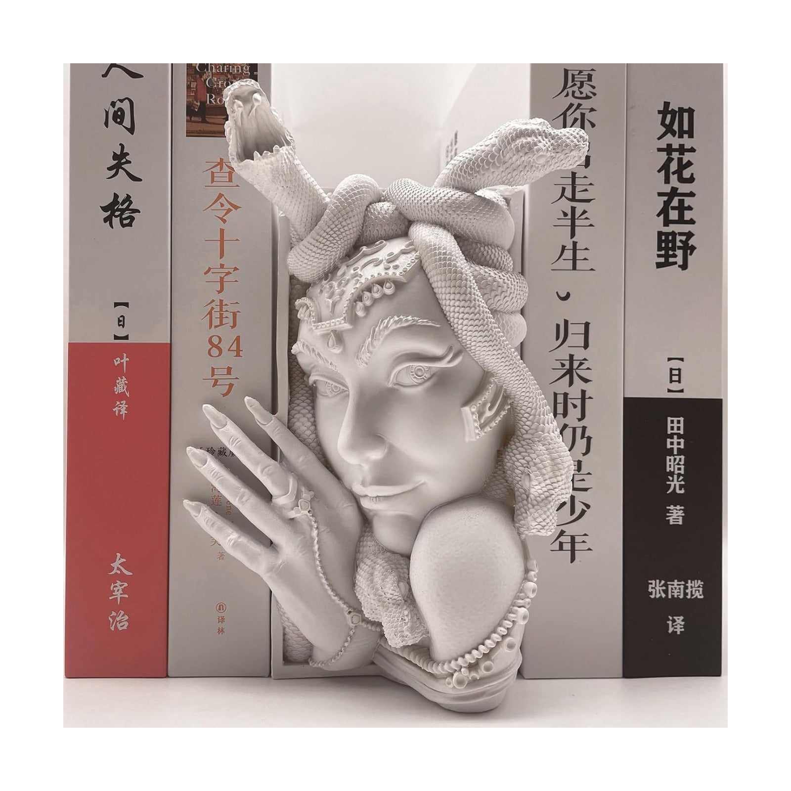 Medusa Head Book Nook / White