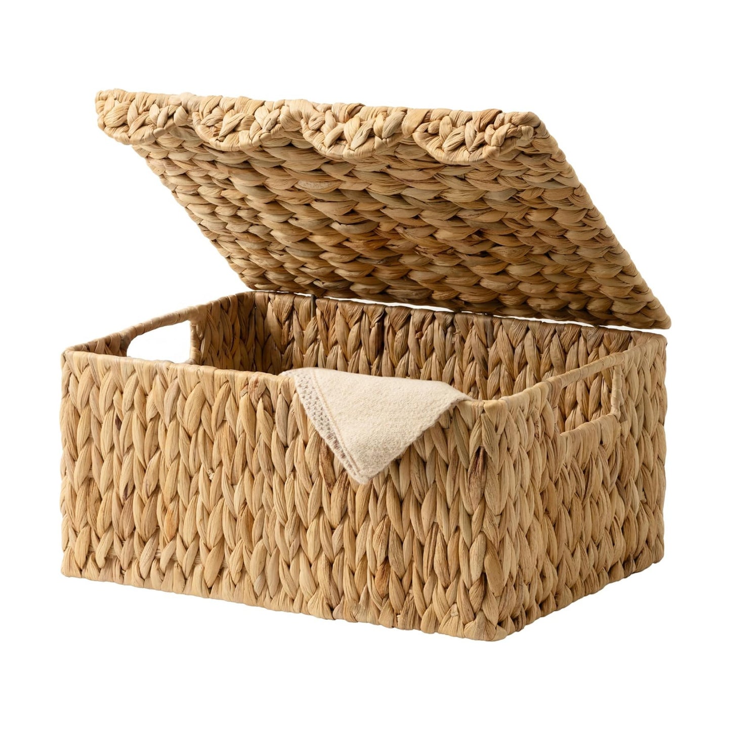 Wicker Basket / Water Hyacinth Basket / Natural