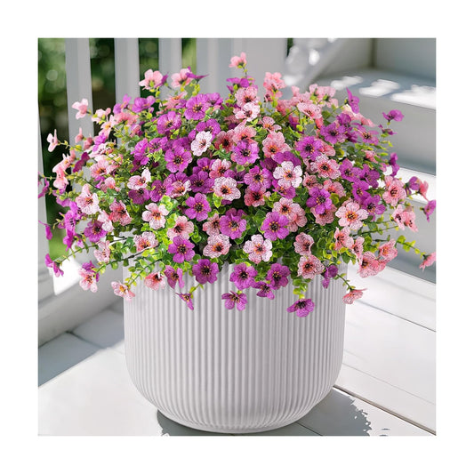 Artificial Fake Plants Flowers / Purple Pink