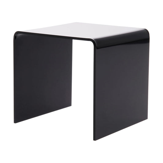 Acrylic Square Display Riser / 4 x 4 x 4 / Black
