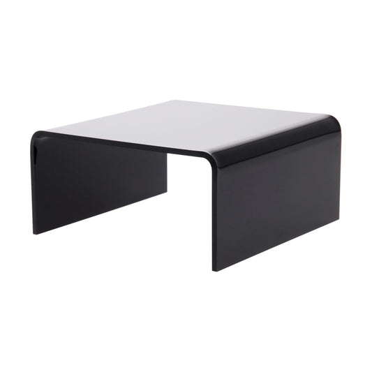 Acrylic Short Square Display Riser / 2 x 4 x 4 / Black