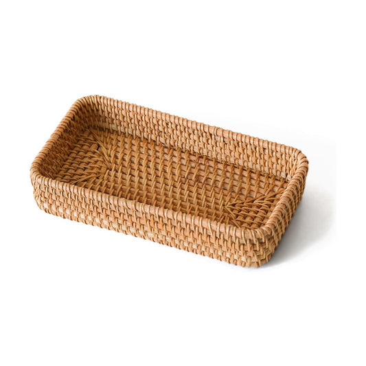 Small Rattan Serving Tray / 8.2 x 4.3 / XS / Natural