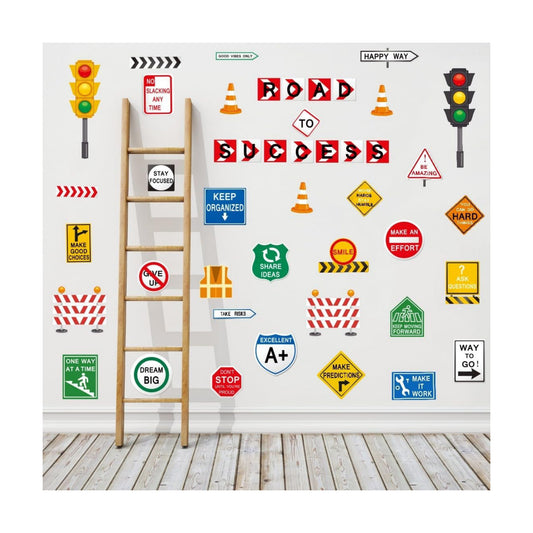 Wall Decal / Inspirational Quote Traffic Sign Vinyl Wall Stickers / Road To Success