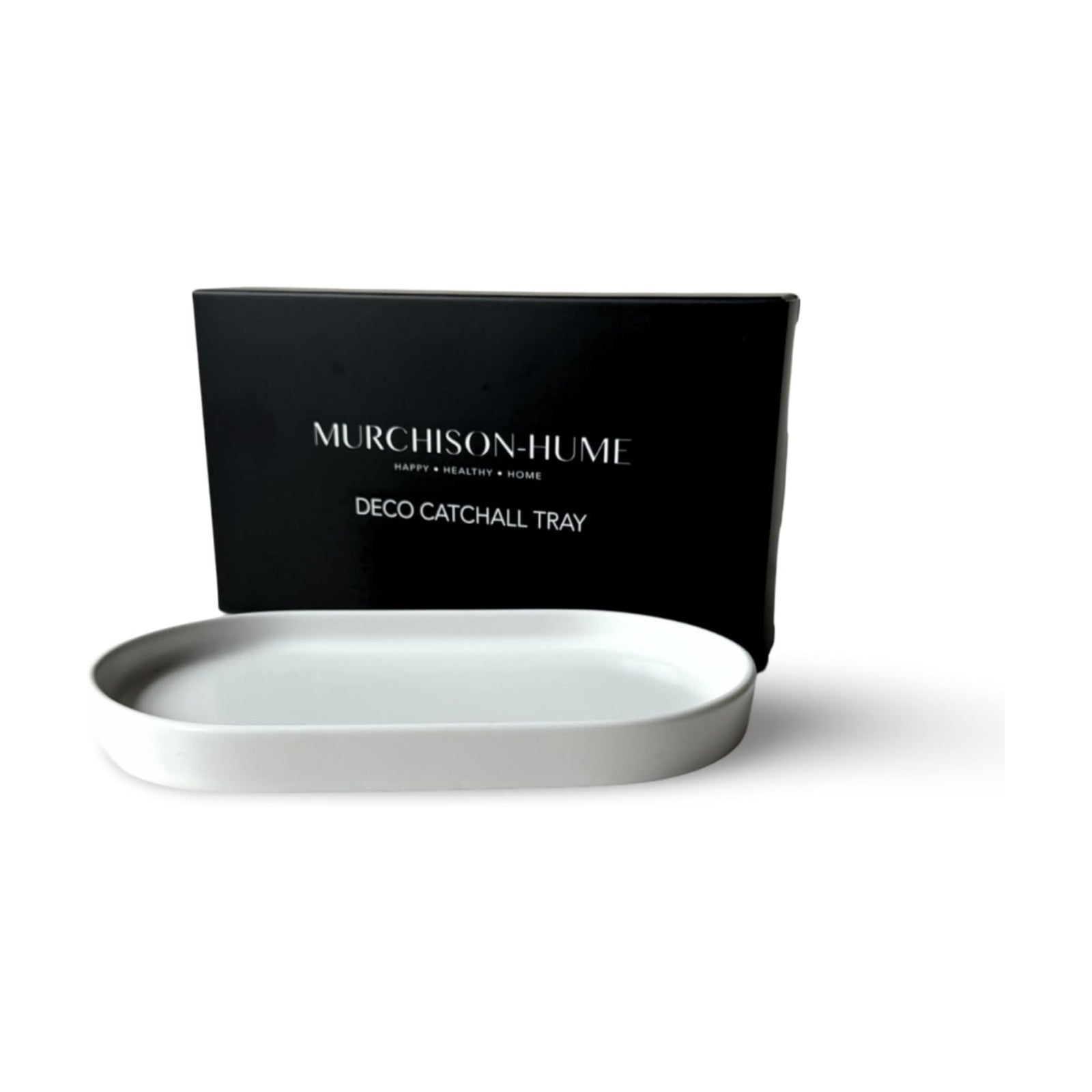 Ceramic Vanity Tray / White / 7.5 x 4.1 x 0.8