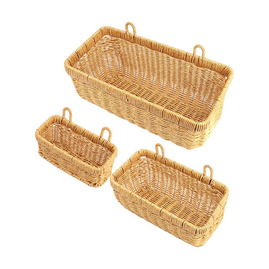 Boho Style Hand-Woven Hanging Storage Baskets / Logs / 3 Pc / Set of 3