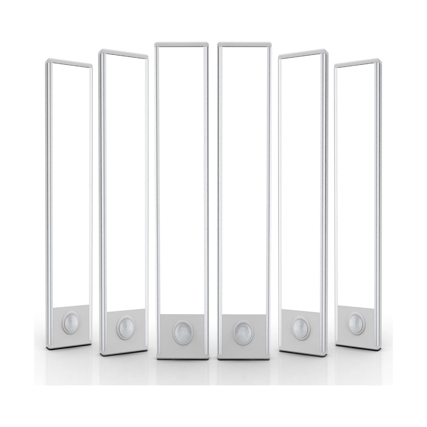 6 Pack Under Cabinet Lighting Wireless, 58 LED Rechargeable Battery Motion Sensor Light Indoor, Stick On Magnetic