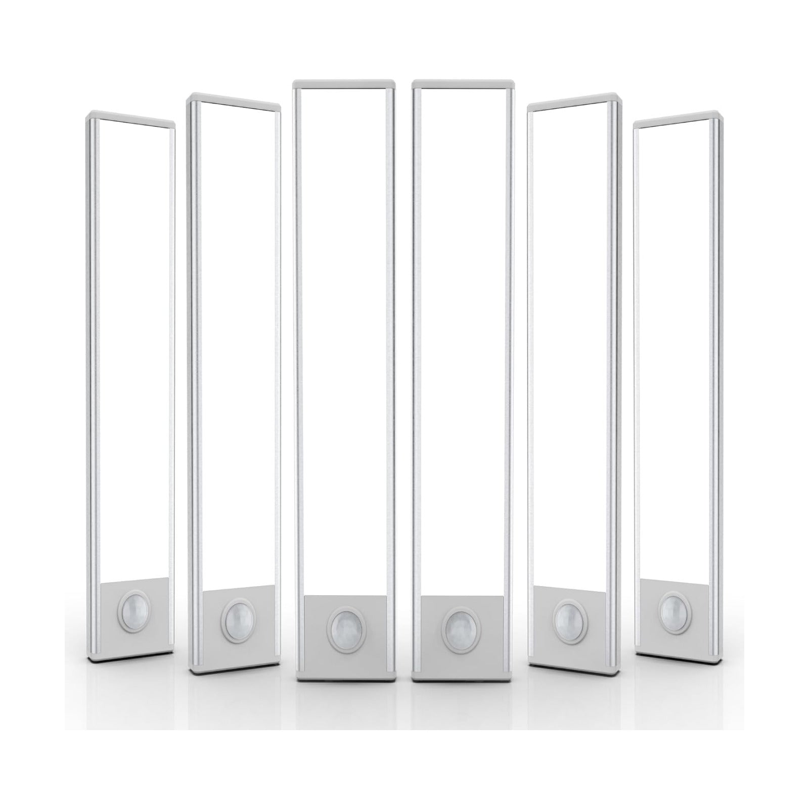 6 Pack Under Cabinet Lighting Wireless, 58 LED Rechargeable Battery Motion Sensor Light Indoor, Stick On Magnetic