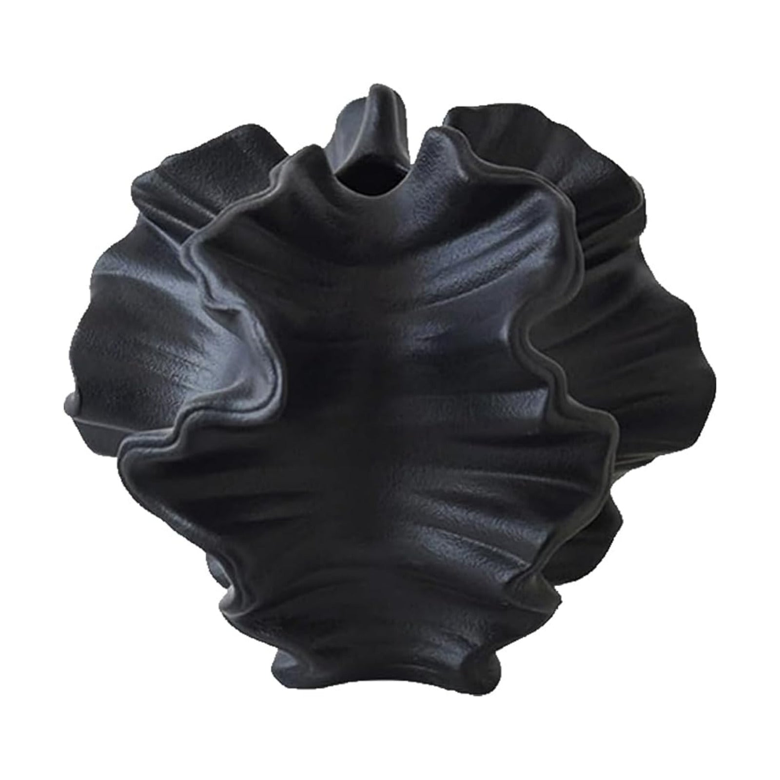 Modern Art Ceramic Coral Flower Vase Home and Office Decoration Sculpture Work Bohemian / Black