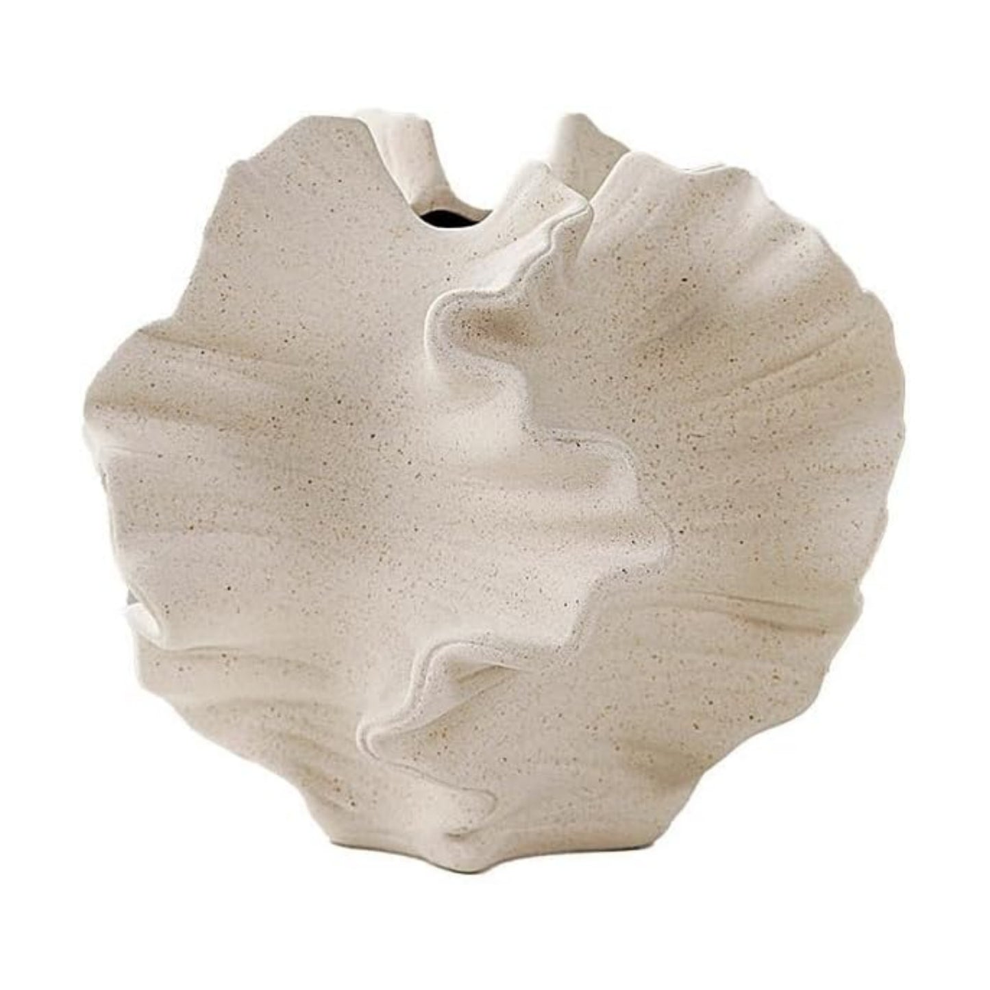Modern Art Ceramic Coral Flower Vase Home and Office Decoration Sculpture Work Bohemian / White