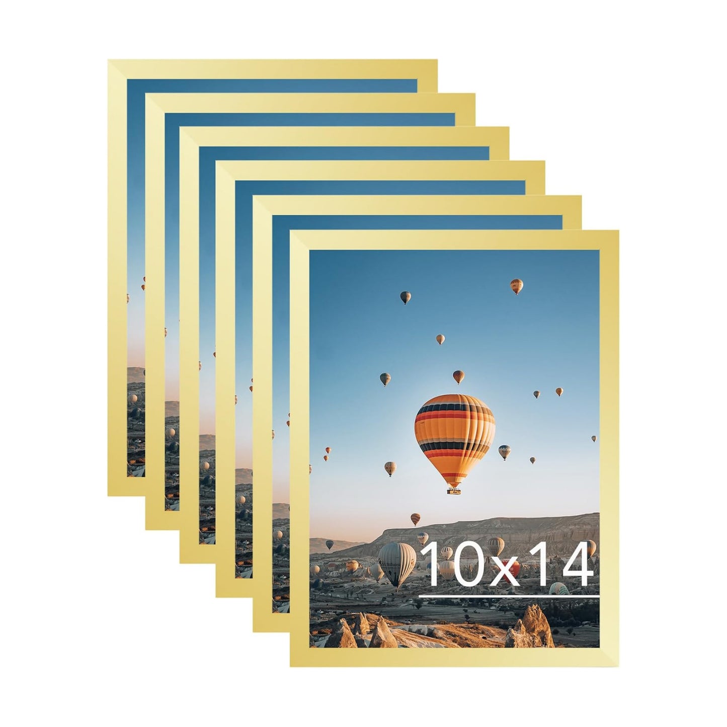 JCJMY 10x14 Picture Frame Set of 6 for 30 x 40cm Diamond Art Painting, Wall Mounting Horizontally or Vertically, 10 x