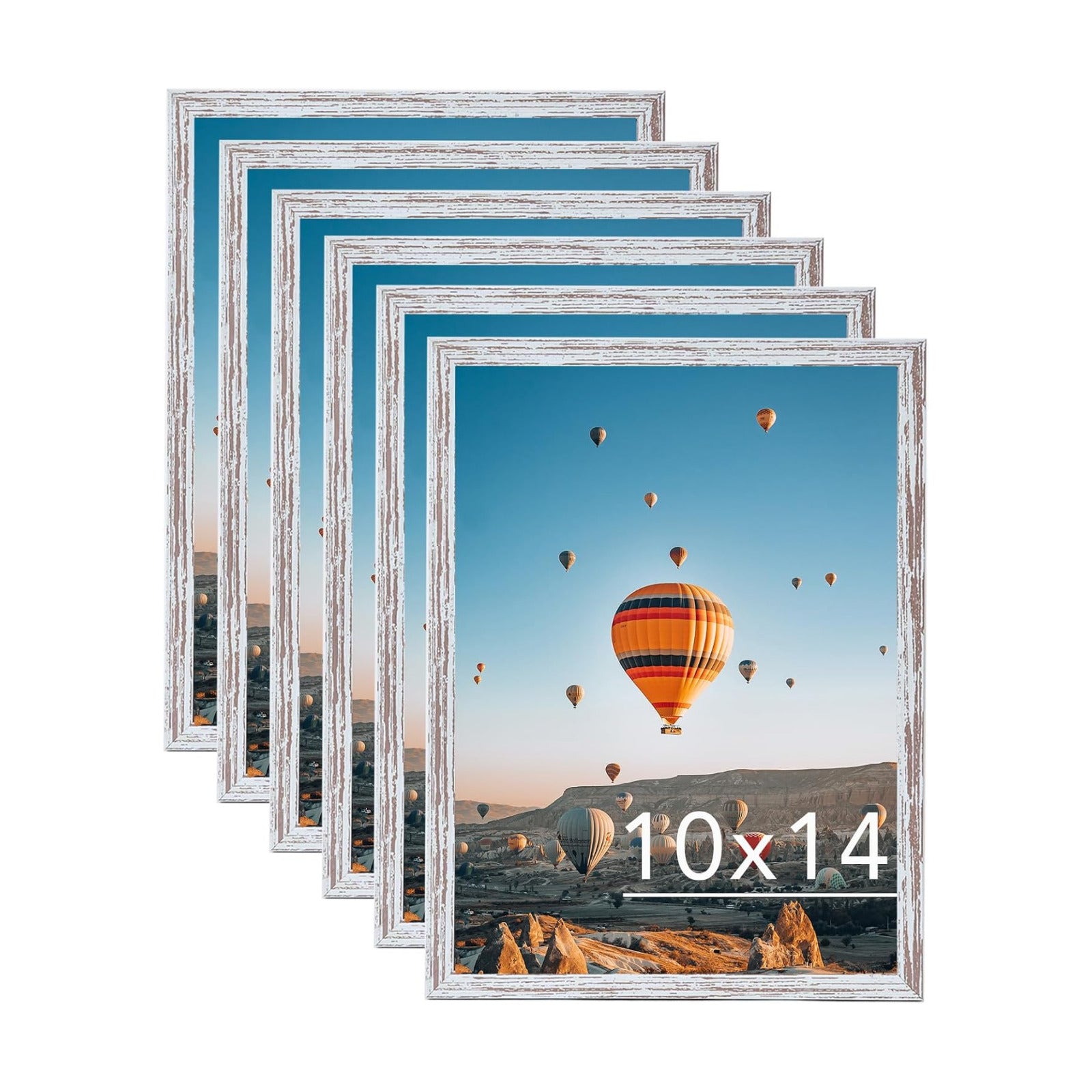 JCJMY 10x14 Picture Frame Set of 6 for 30 x 40cm Diamond Art Painting, Wall Mounting Horizontally or Vertically, 10 x