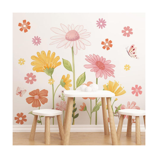 Boho Flower Wall Stickers / BOHO01
