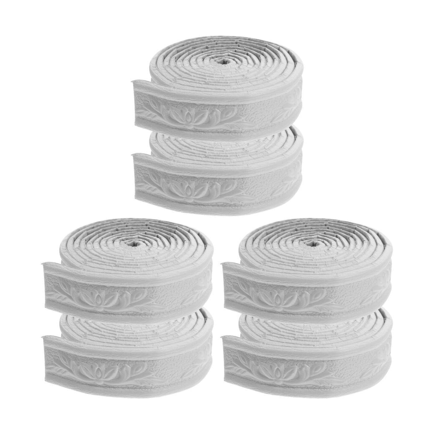 6 Rolls Self Adhesive Wallpaper Border Peel and Stick Flexible Edging Strip / 89.76 x 1.57 x 0.59