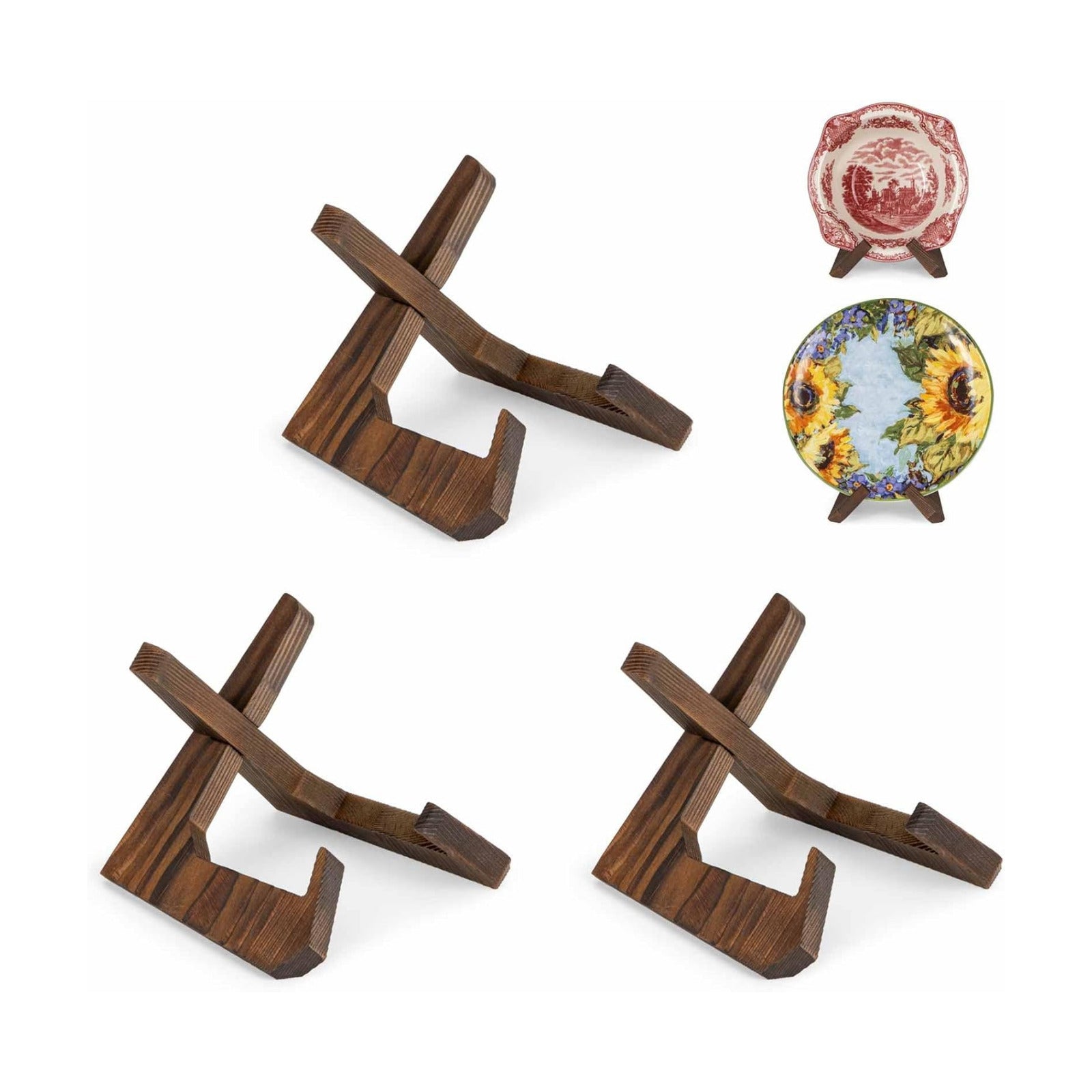 Wooden Easel Frame Holder / 4.5 Inch / Set of 3