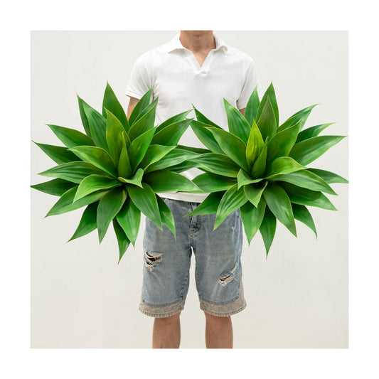Artificial Outdoor Agave Plant / 22"green-2 / 2 Inch
