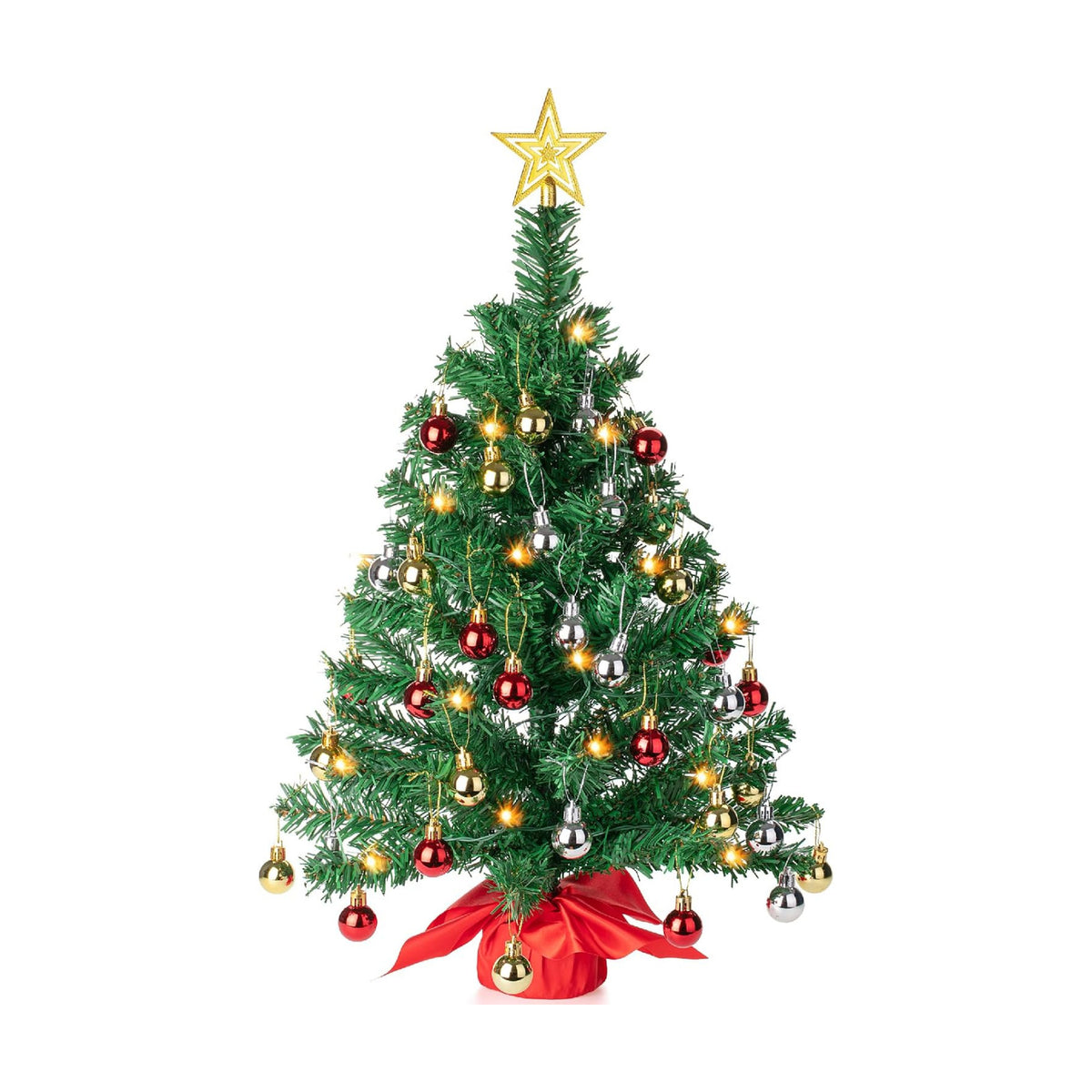 Mr. Pen- Mini Christmas Tree with 40 LED Lights, 23"