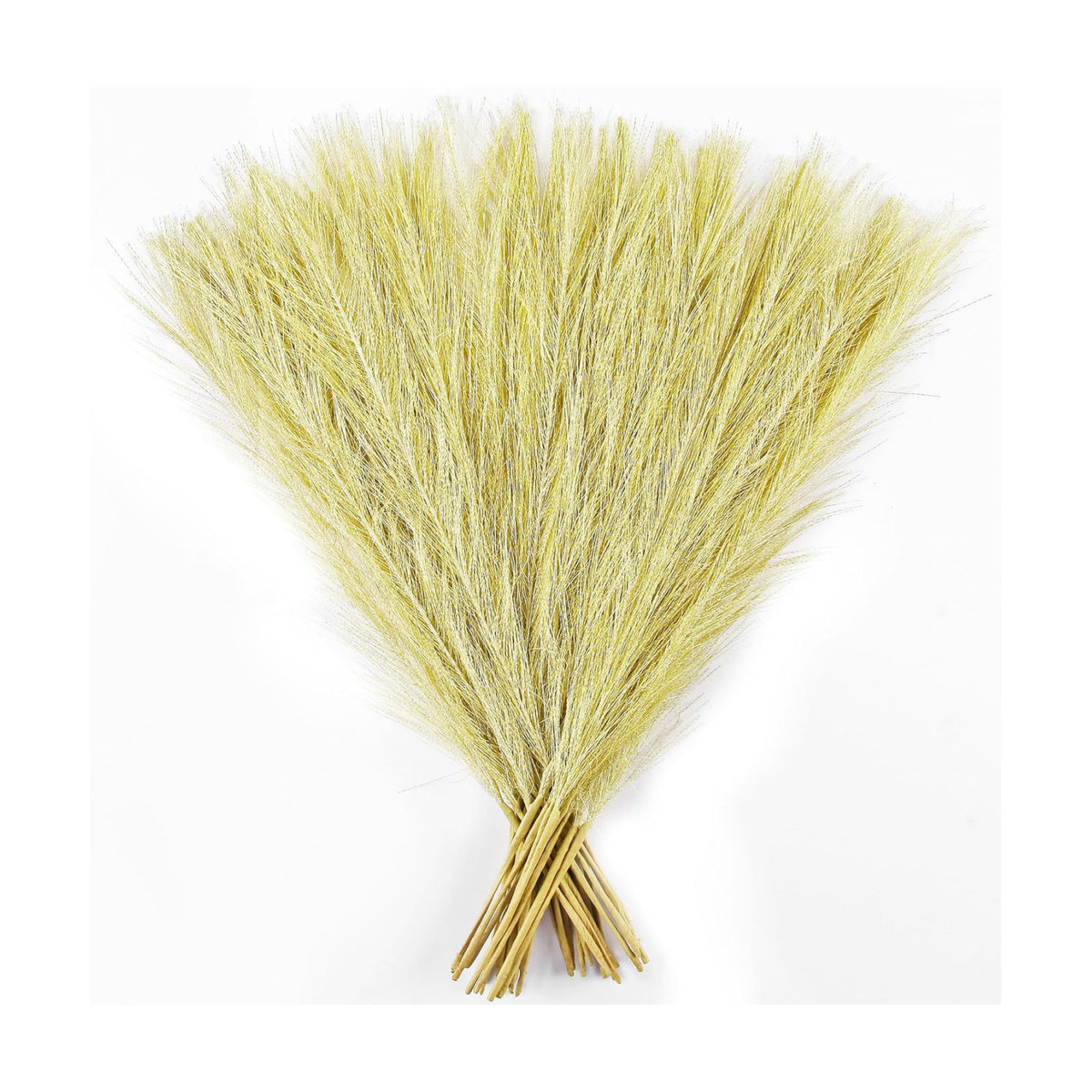 30PCS Golden Faux Pampas Grass 17" for Vase Filler Decor