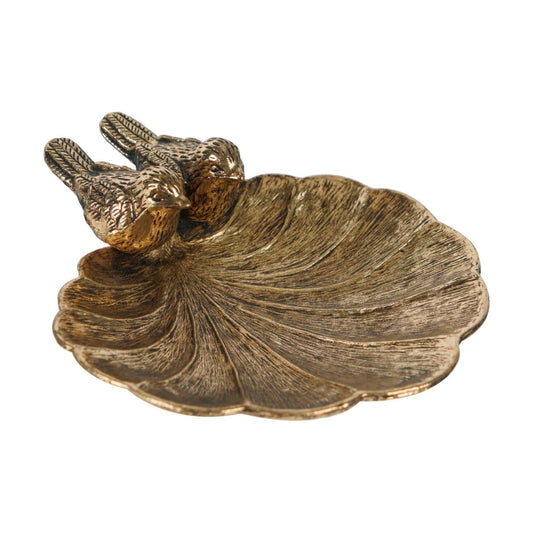Ring Holder Bird Jewelry Dish Vintage Trinket Tray Decorative Shabby Chic Display Organizer / Gold