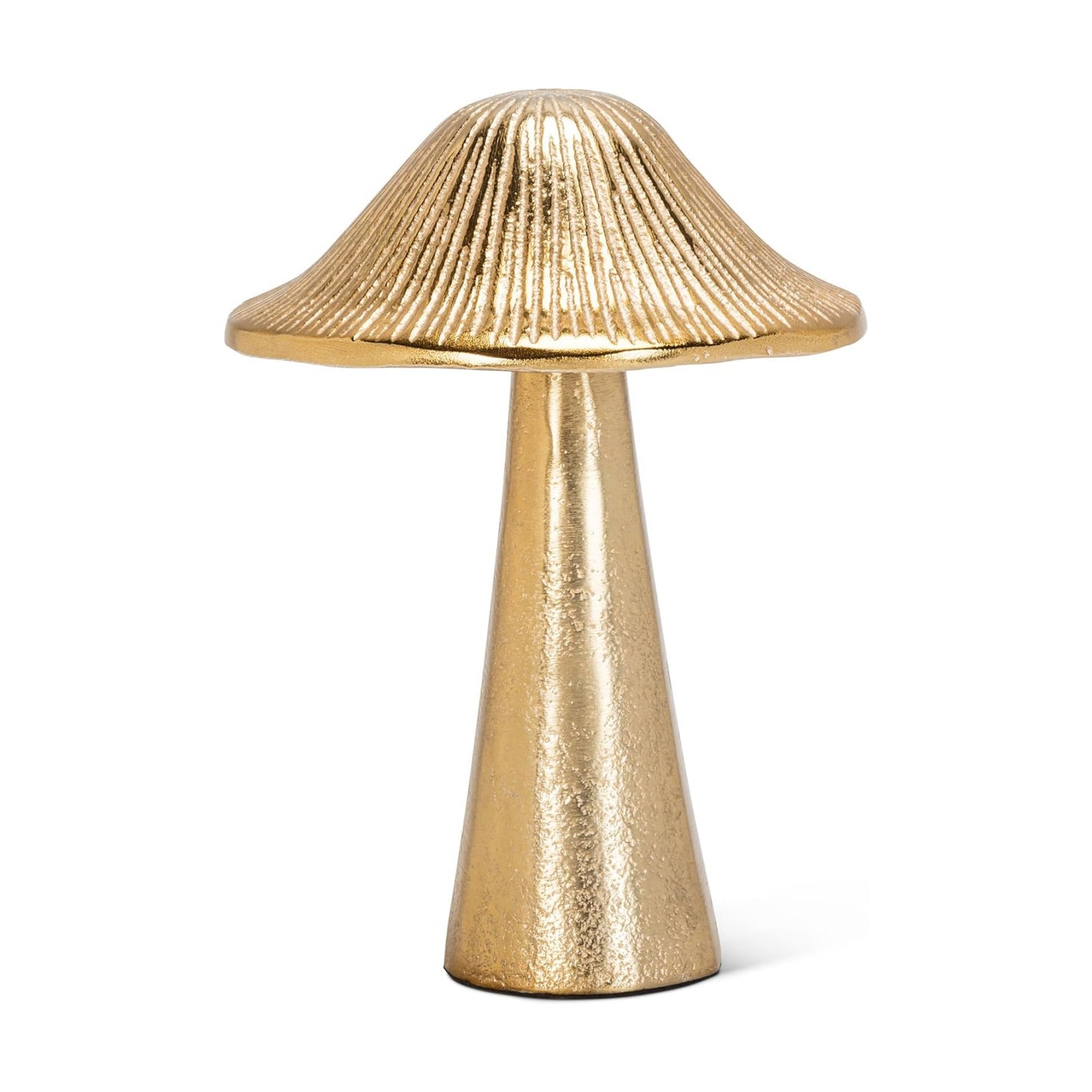 Abbott Collection Ribbed Mushroom / Medium / Gold / 6 Inch