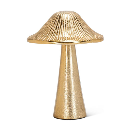 Abbott Collection Ribbed Mushroom / Medium / Gold / 6 Inch