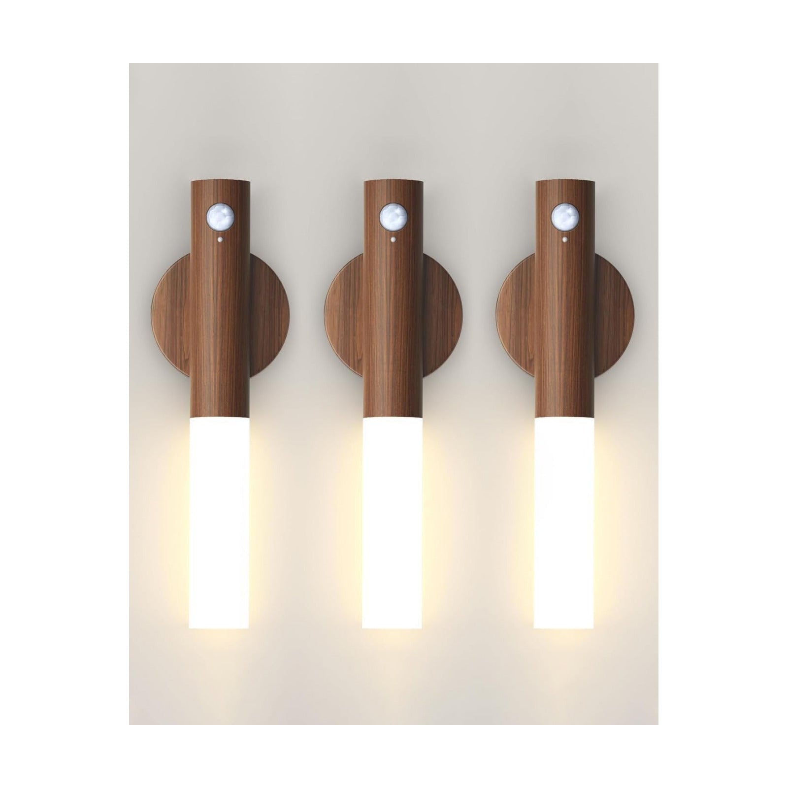 Motion Sensor Light Indoor, 2200mAh Rechargeable Wall Sconce | Battery operated wall lights magnetic night lights