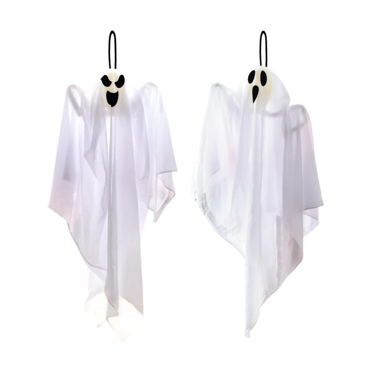 JOYIN 2 PCS 27.5" Halloween Decorations Hanging Ghosts Outdoor, Halloween Flying Ghosts Decor for Tree Front Yard Patio Lawn Garden Party Supplies and Holiday Decorations