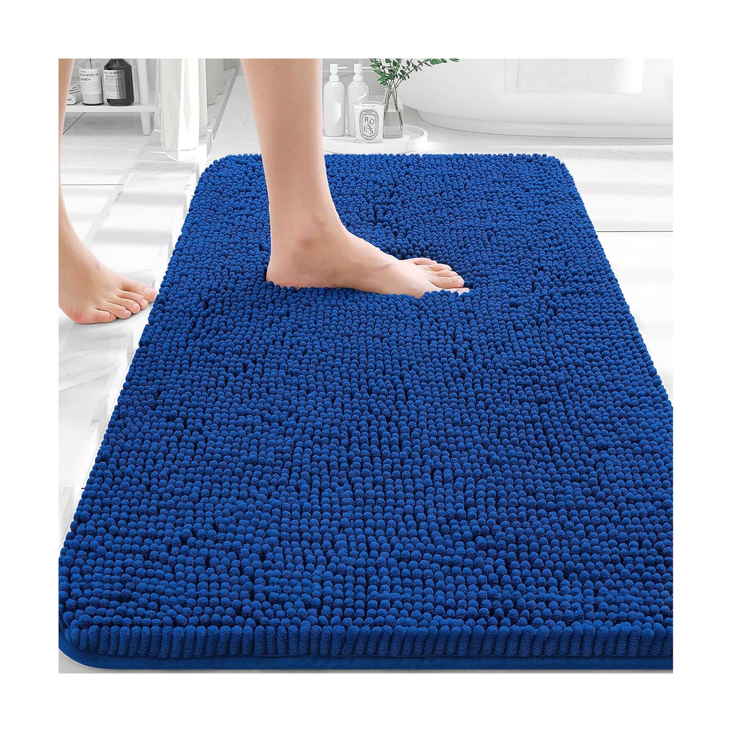 OLANLY Bathroom Rugs 30x20, Extra Soft Absorbent Chenille Bath Rugs