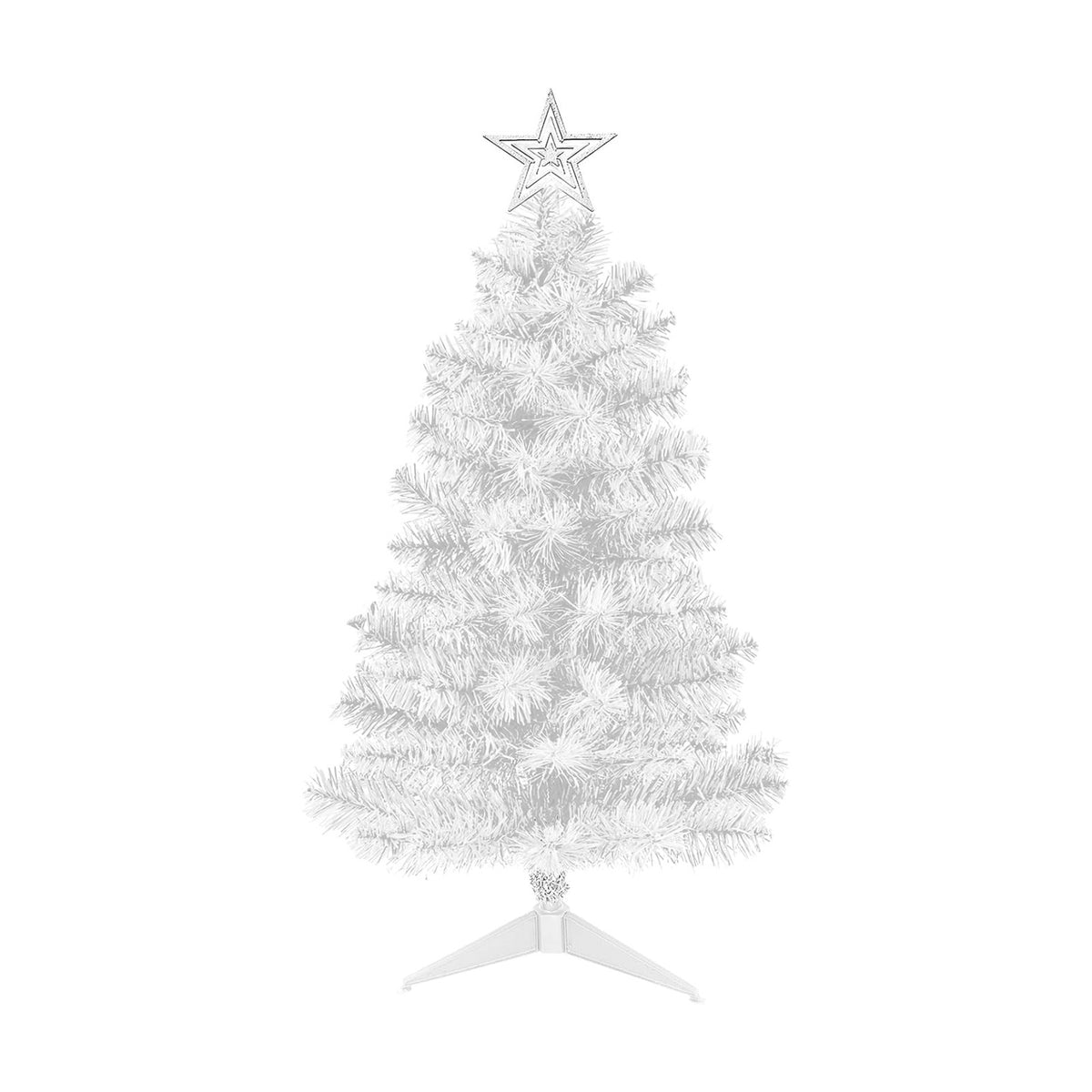 DUUDO Mini White Christmas Tree Tabletop Premium Artificial 3Ft Small Christmas Tree for Home, Office, Indoor and Outdoor Decor,Holiday Decoration,Easy Assembly Metal Hinges & Foldable Base.
