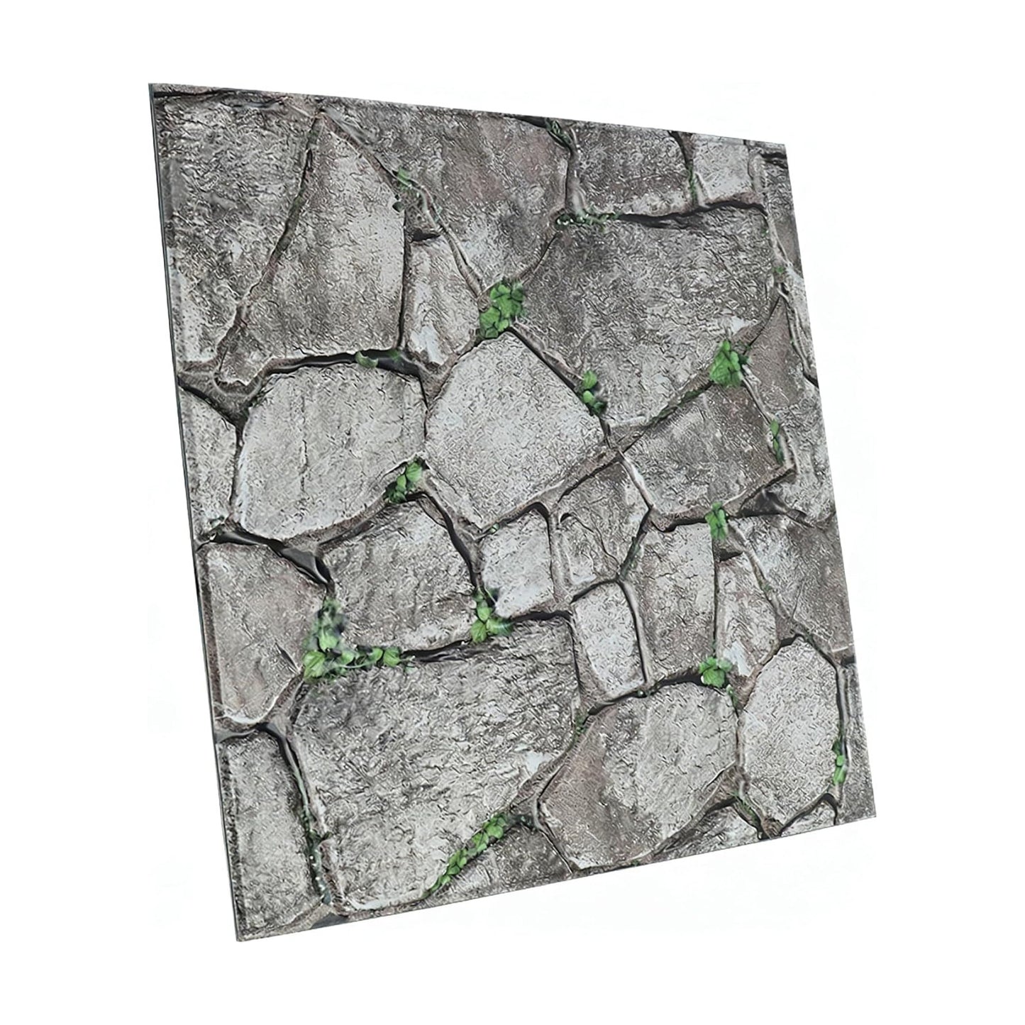3D Panels Peel and Stick,Simulated Stone Wall,PVC Waterproof Self Adhesive Decorative for Interior Wall Decor,Living