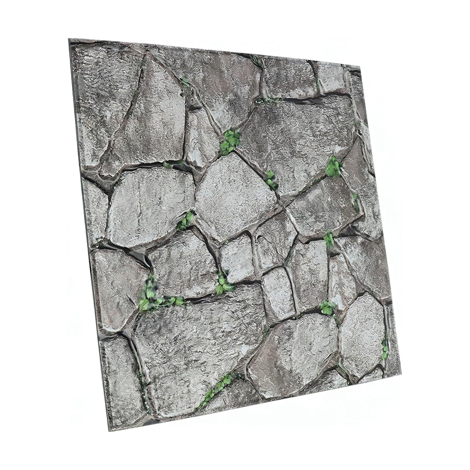 3D Panels Peel and Stick,Simulated Stone Wall,PVC Waterproof Self Adhesive Decorative for Interior Wall Decor,Living