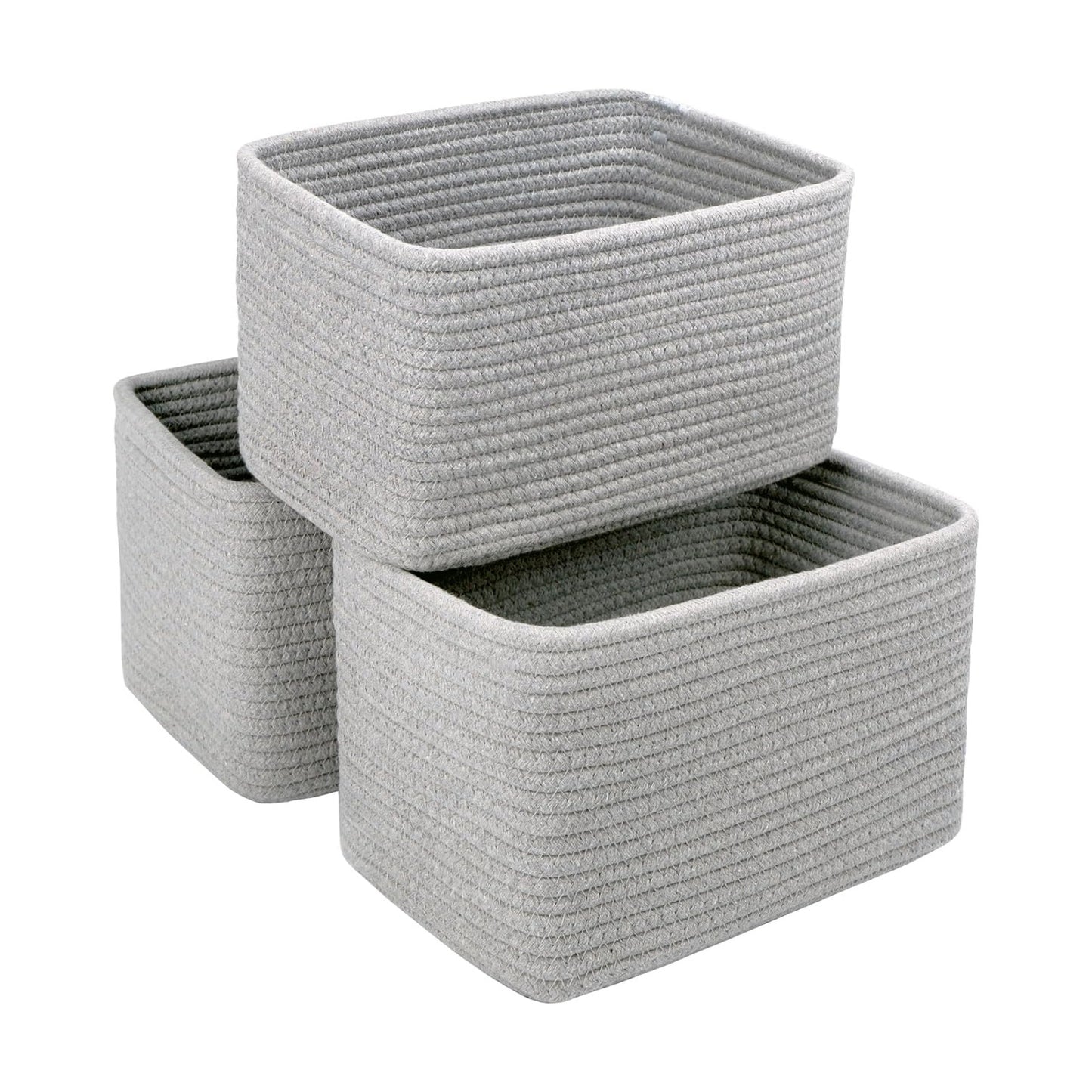 Bathroom Storage Basket / Grey / 10.6 x 6.7 x 6.7