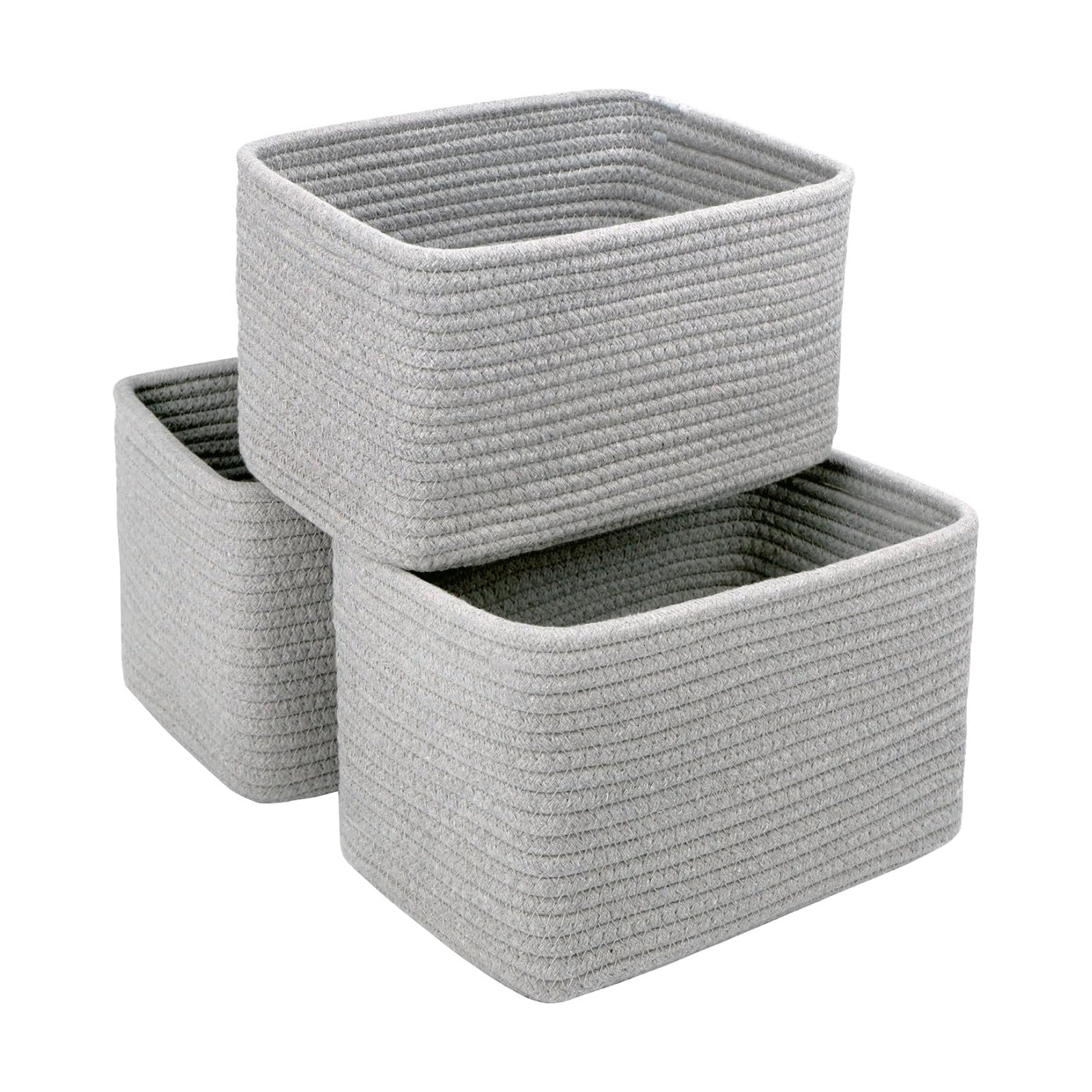 Bathroom Storage Basket / Grey / 10.6 x 6.7 x 6.7