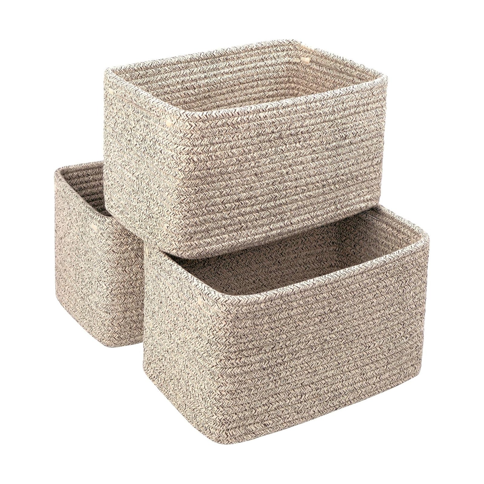 Bathroom Storage Basket / Beige / 10.6 x 6.7 x 6.7