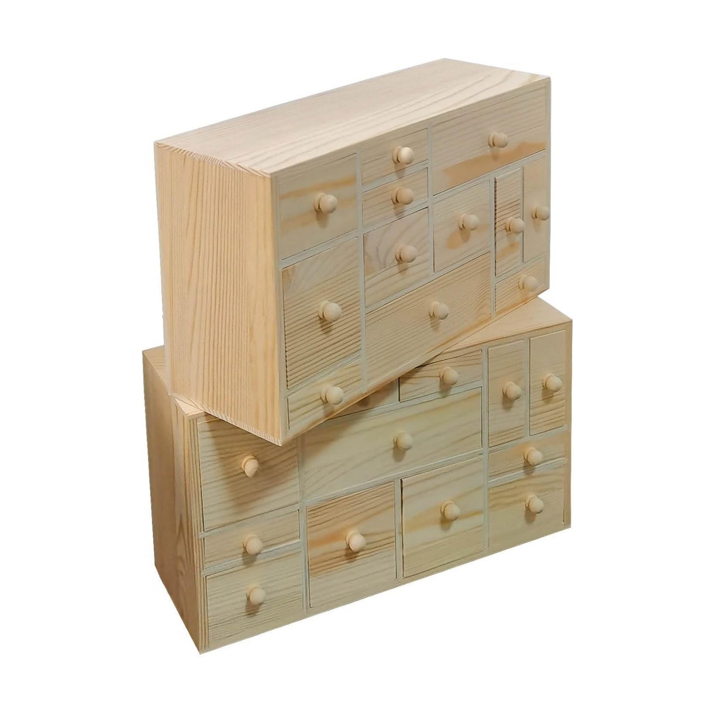 DIY Wooden Countdown to Christmas Advent Calendar, Set of 2