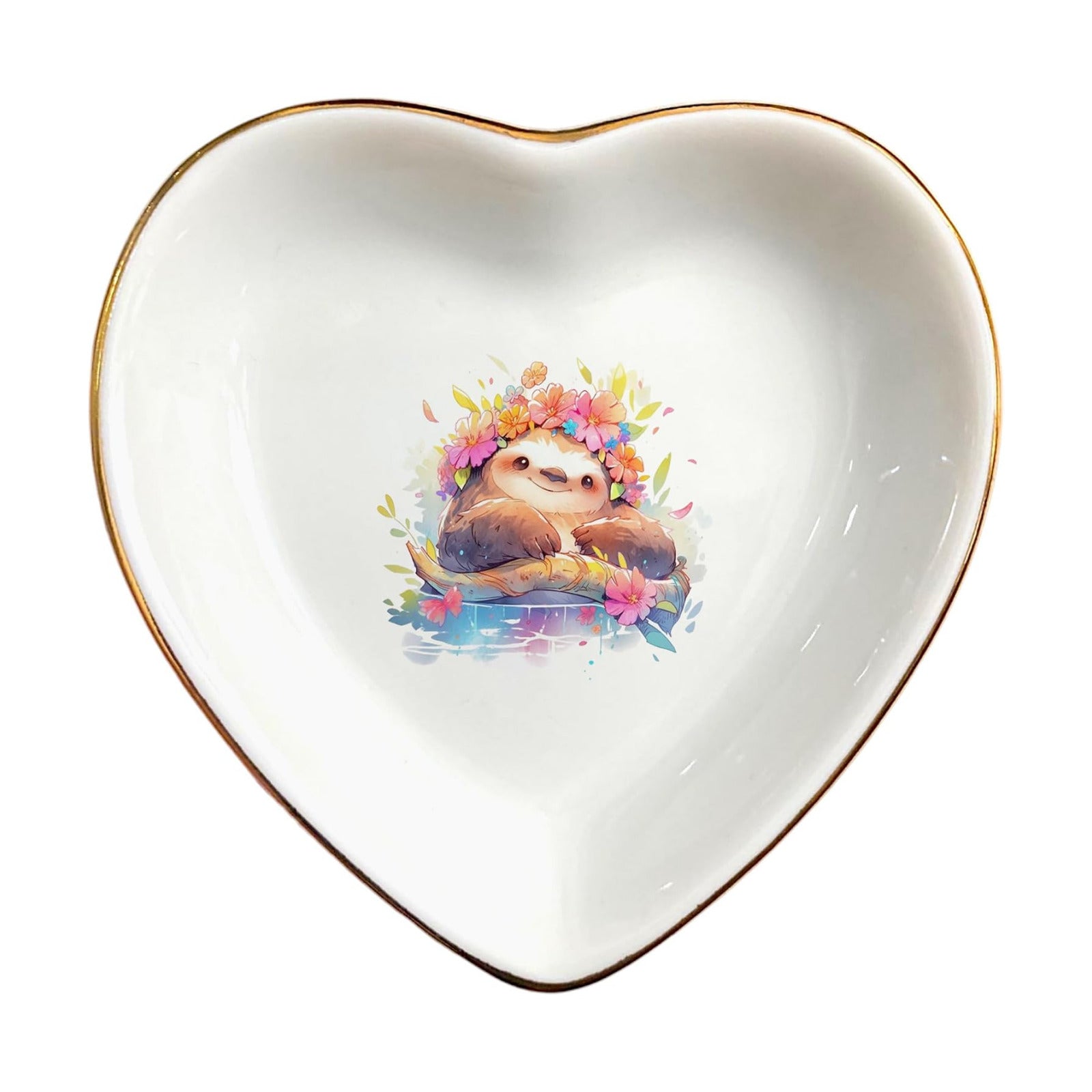Jewelry Holder / Decorative Trinket Tray / Sloth