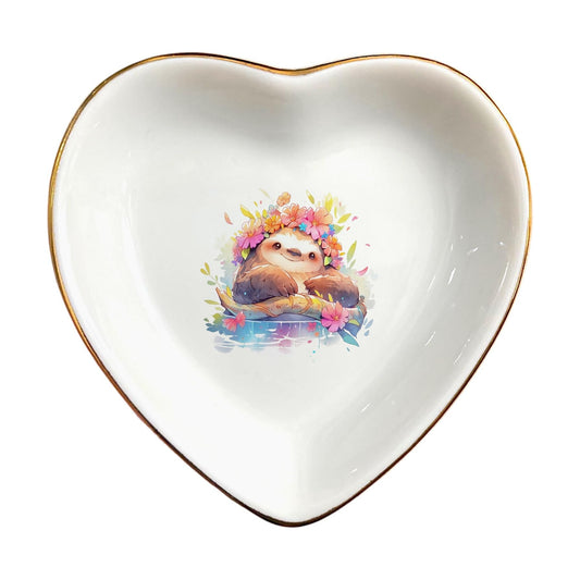 Jewelry Holder / Decorative Trinket Tray / Sloth