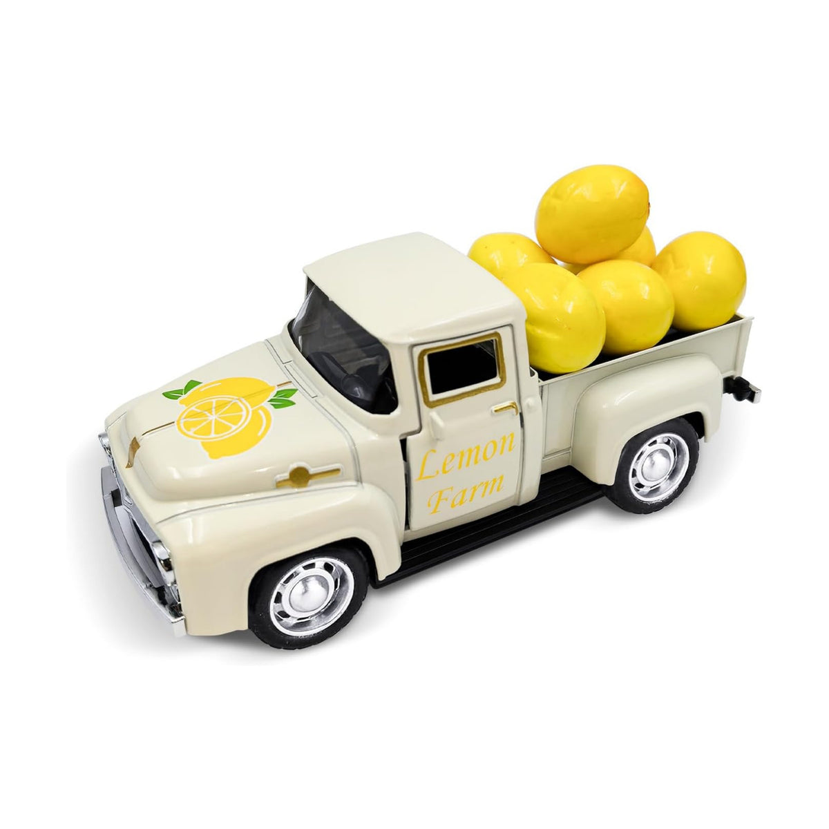 Lemon Truck Decor with Mini Fake Lemons Lemon Decorations, Cream